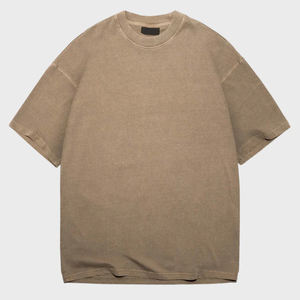 เสื้อยืดใหม่ 2025 คุณภาพสูง เสื้อยืดผู้ชายทรงโอเวอร์ไซส์ ผ้าถัก สั่งทำได้ พิมพ์โลโก้ ขายส่ง ระบายอากาศได้ดี ผ้าฝ้าย 100% สำหรับฤดูร้อน - Product Image 6