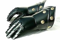 Gants d'armure fonctionnels de gantelets de chevalier médiévaux vintage avec acier pour l'artisanat du cuir SCA Agate