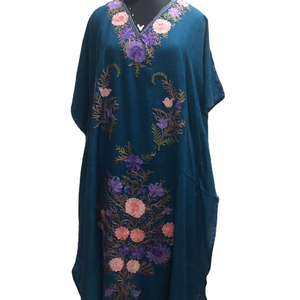Kasmiri Adultos Kaftan Crush Vestido bordado de algodón Varios colores personalizables Ropa informal Todos los tamaños Un musulmán tradicional - Product Image 1