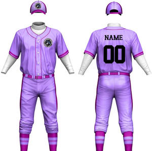 Custom Designed Plus Size Softball & Baseball Uniform Set High Quality Fabric for Adults Youth Sportswear with <b>Embroidery</b> - Product Image 1
