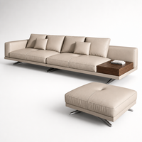 Canapé modulaire en L extensible et convertible Connery de luxe italien moderne avec design minimaliste pour salon