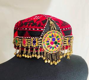 กิ๊บติดผมผ้าปักลายดอกไม้แบบดั้งเดิมของชาวปาชตุนอัฟกานิสถาน ทำด้วยมือ วินเทจ ลายชนเผ่า - Product Image 4