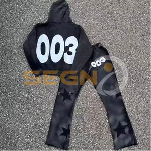 ชุดวอร์มพลอยเทียมสำหรับผู้ชายชุดวอร์มและกางเกงวิ่งสำหรับผู้ชาย - Product Image 1