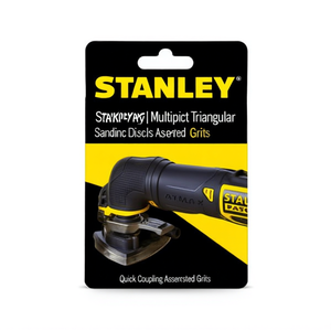 Disques de ponçage triangulaires Stanley Multipack avec accouplement rapide, grains assortis - Product Image 2