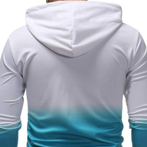 Sweat à Capuche Surdimensionné en Polaire à Carreaux pour Homme, Logo Personnalisé, Broderie Hiver, Motif Solide, Design, Teint Uni, Col à Capuche, Sweat-shirt Haut - Product Image 4