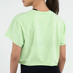 Top court à manches mi-longues pour femmes, Slim, Fitness, grandes tailles, nouvelle collection 2022 - Product Image 2