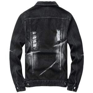 Chaqueta Vaquera Unisex con Cuello Alto, Estilo Invernal, Informal, Venta al Por Mayor OEM, Chaqueta Vaquera Personalizada de Alta Calidad - Product Image 2