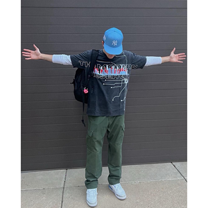 Camiseta de gran tamaño lavada con ácido de estilo Retro Vintage, camiseta de talla grande con logotipo personalizado transpirable con estampado DTF de etiqueta privada para hombre - Product Image 5