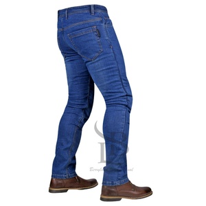 Pantalones vaqueros de motocicleta de talla grande personalizados para hombre, transpirables, a prueba de viento, impermeables, pantalones de motorista de seguridad, Almohadillas protectoras reforzadas - Product Image 3