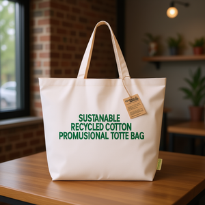 Borsa Promozionale in Cotone Riciclato Sostenibile - Product Image 3