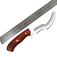 Couteau de chasse à lame fixe en acier Damas, qualité industrielle, haute durabilité, couteau de survie, étui en cuir OEM, garantie 3 ans