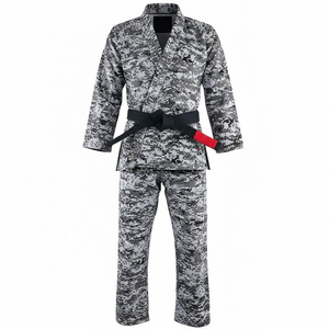 Kimono de Jiu-Jitsu Brésilien à imprimé camouflage tendance et uniformes de Jiu-Jitsu multicolores légers et durables en coton 100% avec logo personnalisé - Product Image 3