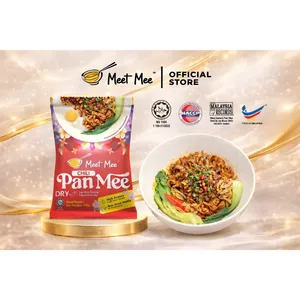 บะหมี่กึ่งสำเร็จรูปฮาลาล มาเลเซีย ได้รับการรับรองมาตรฐาน HACCP รสพริกแห้ง ปันมี ปลาแอนโชวี่ทอดกรอบ ไขมันต่ำ (ไม่ทอด) - Product Image 4