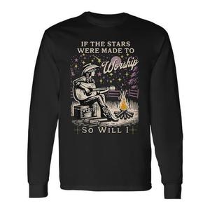 Camiseta de Manga Larga - Si las Estrellas Están Hechas para Adorarlas, Yo También - Para Uso Promocional - Product Image 1