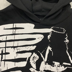 Sudadera con Capucha de Forro Polar Extra Grande con Estampado de Letras Básicas Bordadas de Invierno 100% Algodón, Sudadera con Capucha de Moda Urbana para Hombre - Product Image 2