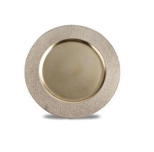 Assiette de présentation moderne en métal : Créez de magnifiques accents de table pour mariages, fêtes, événements et célébrations - Product Image 1