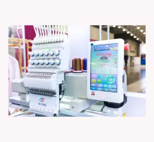 Çin fabrikadan endüstriyel 6 kafa küçük mektup nakış makinesi