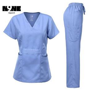 New Style Elastic Custom logo Hospital <b>Uniforms</b> <b>Scrubs</b> Medical Lab Coats Nurse <b>Uniform</b> Unisex <b>Scrubs</b> <b>Uniforms</b> Suit - Product Image 5
