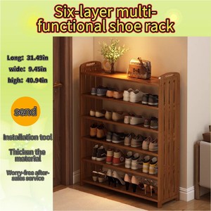 Scarpiera in bambù ecologica, a sei strati, super capiente, adatta per l'ingresso <span class=keywords><strong>di</strong></span> <span class=keywords><strong>casa</strong></span> - Product Image 4