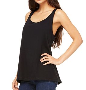 Débardeurs avec logo personnalisé de haute qualité pour les femmes Fitness Gym Wear coton décontracté doux grande taille couleur noire prix bon marché - Product Image 2