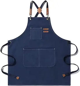 Tablier de barbier Outils de coiffeurs Tablier en toile Tablier de coupe de cheveux imperméable professionnel réglable avec poche et anneau de suspension - Product Image 5