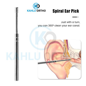 KAHLU ORTHOPEDIC-Juego de 6 piezas de herramientas reutilizables para limpiar los oídos con bolsa de cuero de almacenamiento - Product Image 5