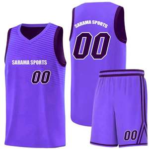 Maillot de basket-ball réversible personnalisé personnalisable pas cher 100% polyester respirant ensemble d'uniformes de basket-ball d'entraînement pour hommes - Product Image 1