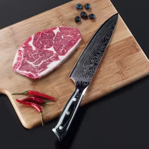 Vente en gros de coutellerie OEM ODM personnalisée Couteau de chef à lame haut de gamme en acier inoxydable Couteau de cuisine professionnel en acier Damas - Product Image 5