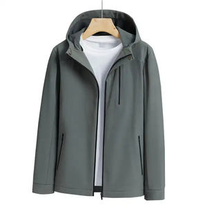 Veste Softshell à capuche de style High Street hiver respirant tissu doux support léger couleur unie polaire Service OEM disponible - Product Image 2