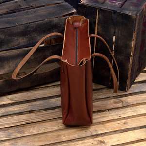 Sac fourre-tout en cuir de buffle marron véritable pour femmes Sac à main souple à la mode pour femmes pour voyager Shopping Sac à bandoulière Filles - Product Image 5