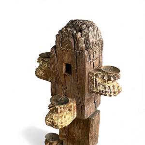 Candelabro de Madera con Diseño de Linterna, Elegantes Portavelas para Decoración del Hogar, Bodas, Navidad y Pascua - Product Image 3