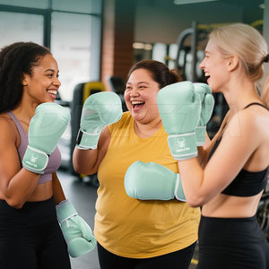Guantes de Boxeo de Cuero Genuino con Logotipo Personalizado, Guantes de Boxeo Juveniles, Guantes de Boxeo de Dedos Completos - Product Image 4