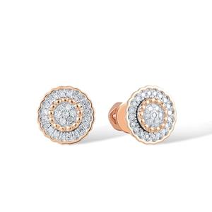 0.80 CTW boucles d'oreilles en diamant Moissanite coupe ronde pour femmes/bijoux cadeau d'anniversaire pour ses goujons en diamant - Product Image 1