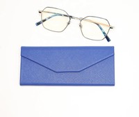 Étuis à lunettes de soleil en cuir PU avec logo de couleur personnalisée, boîtes à lunettes pliables, étui à lunettes, étui à lunettes de soleil, emballage