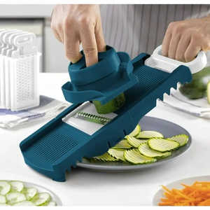 Râpe à fromage et zesteur à citron manuels Arthur Martin en plastique écologique avec fonctionnement facile et récipient pour légumes - Product Image 6