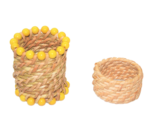 Servilletero de ratán hecho a mano, último diseño con hebilla elegante para Decoración de mesa de boda - Product Image 6