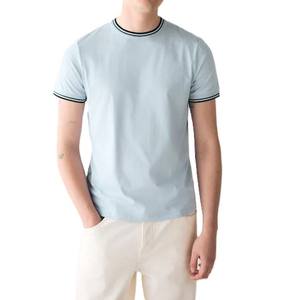 Camiseta de algodón de rendimiento de alta calidad para hombre, ropa suave y cómoda para todo el día, colección de verano, tela de punto - Product Image 1