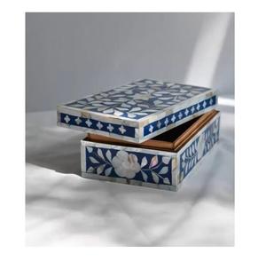 Boîte de rangement en résine et nacre artisanale de luxe Qualité supérieure pour la décoration intérieure Présentation de bijoux et de cadeaux au meilleur prix - Product Image 5