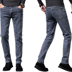 Nuevos Jeans de Mezclilla Personalizados de Moda, Calidad Premium, 100% Algodón, Corte Recto, Transpirables y de Secado Rápido para Hombre - Product Image 4