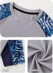 Unisex Short Sleeve Rash Guard High Quality Custom Design Gym Compression Wear Breathable <b>Latex</b> Sun Protection for Adults - Product Image 5