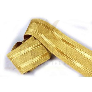 Trenzas de oro de alta calidad Cordones Uniforme Lingotes de oro Recortes de alambre Trenzas Trim Galloon Textile Craft OEM Demand - Product Image 4