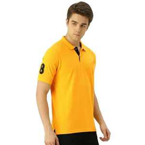 Customized Spandex/Cotton Cheap T-<b>Shirt</b> Printing Men <b>Half</b> Sleeve Slim Fit Solid Knitted Anti-Wrinkle Smart Casual 180g <b>Button</b> - Product Image 5