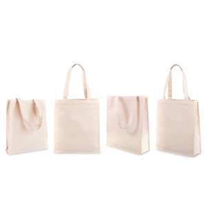 กระเป๋าผ้าแคนวาสเปล่าพร้อมหูหิ้วริบบิ้น เชือก  เป็นมิตรกับสิ่งแวดล้อม ใช้ซ้ำได้ สำหรับพิมพ์ลายตามสั่งและสั่งซื้อจำนวนมาก - Product Image 6