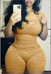 Body moulant décontracté sans manches pour femme avec contrôle du ventre, en Lycra sans couture – Vêtement de sport de haute qualité - Product Image 6