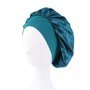Alpha Kapa Alpha Bonnet de sommeil en satin de soie personnalisé brodé 3D rose et vert réglable à large bande réversible double couche - Product Image 6