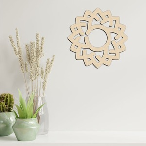 Faizacraft Set Design Crystal Grid Plate Tablero de madera de recarga espiritual para artesanías de madera Cajas de madera Letreros de pared - Product Image 3