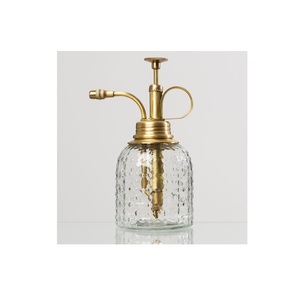 ขวดแก้วรดน้ำพืชอวบน้ำขวดสเปรย์พร้อมปั๊มทองเหลืองทำมือฉีดพ่นสวน - Product Image 1