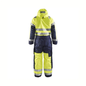 Men High Visibility Reflective <b>Waterproof</b> Cotton/Polyester Breathable Quick Dry Workwear Suit Safety Protective Uniform Yellow - Product Image 2