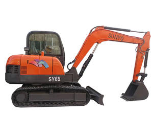 Mini-excavatrice SY65 25 CV avec moteur Perkins à couple élevé, boîte de vitesses, charge maximale de 5000 kg pour utilisation agricole - Product Image 2