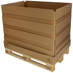 Palettes en carton ondulé 5 plis avec cadre d'extension 1179x779x225mm Qualité 2.96 BAA + 2.70 BC Lot de 5 - Product Image 1